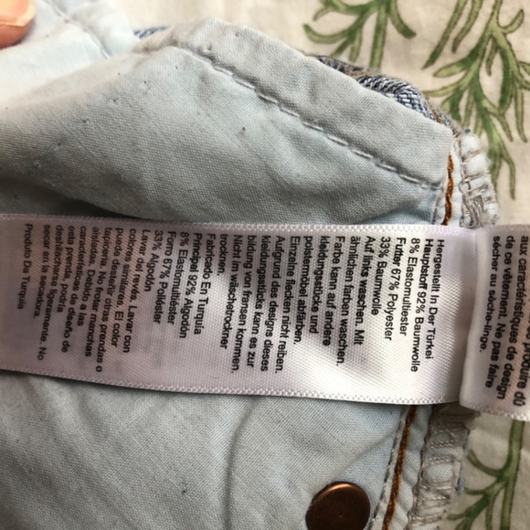 Topshop High Waisted Denim Shorts - Picture 6 of 9